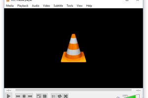 Zo kijk je IPTV op je pc, stap voor stap 10 VLC media player met de oranje verkeerskegel en de menubalk.