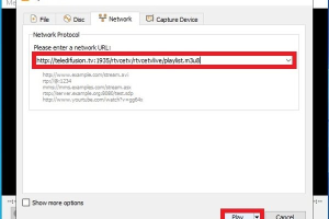 Zo kijk je IPTV op je pc, stap voor stap 13 VLC-venster Open Media met het tabblad Network om een streamadres te testen.