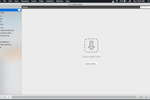 Zo kijk je IPTV op je pc, stap voor stap 18 VLC op macOS met een leeg afspeellijstvenster.