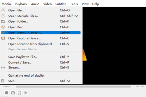 Zo kijk je IPTV op je pc, stap voor stap 19 VLC-menu Media met de optie Open Network Stream.