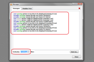 IPTV Storing Vandaag: Wat Zijn de Oorzaken en Oplossingen? 2 VLC-berichtenvenster met waarschuwingen over vertraagde beelden en decodeerfouten.