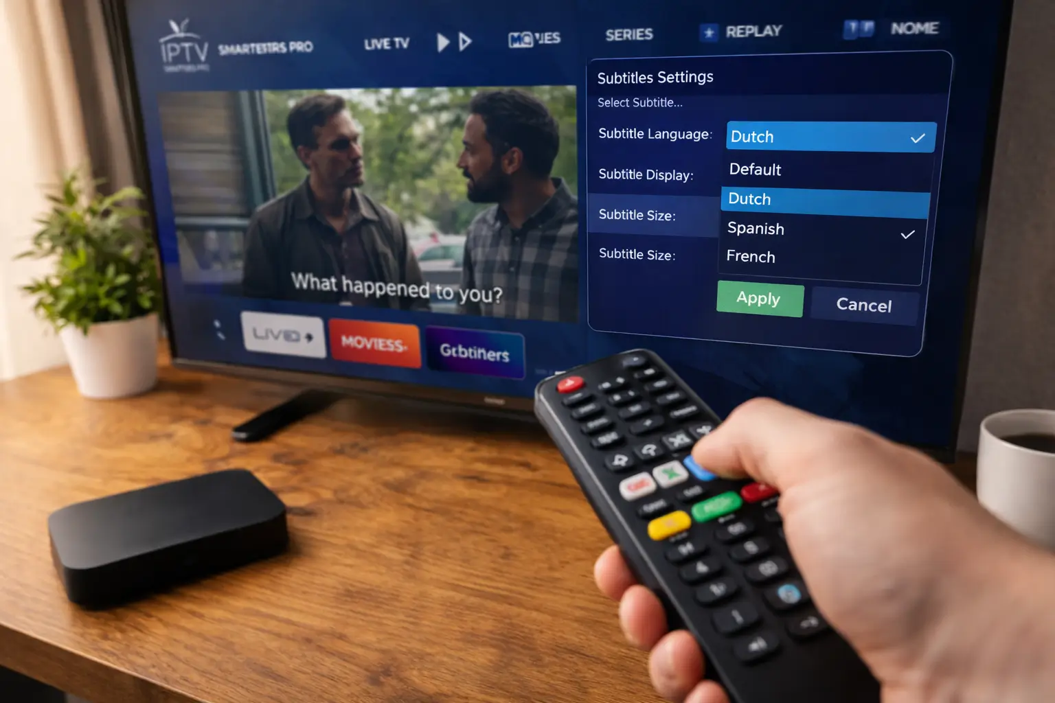 ondertiteling bij iptv smarters pro