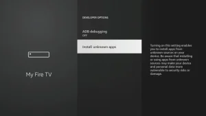 Hoe werkt Fire TV Stick met IPTV ? Stap-voor-stap 3 developer options