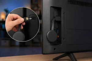 Hoe IPTV kijken via Chromecast ? Complete configuratiegids 1 chromecast in een vrije hdmi-poort