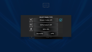 kies xtream codes of m3u