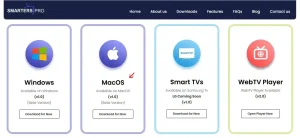 Hoe IPTV Installeren op Mac? 1 open de officiële Smarters Pro-website
