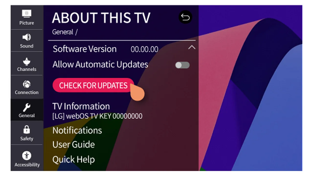 Welke IPTV-app voor LG Smart TV (webOS) kies je? 4 Scherm Over deze tv met de softwareversie en webOS-versie van de LG-tv